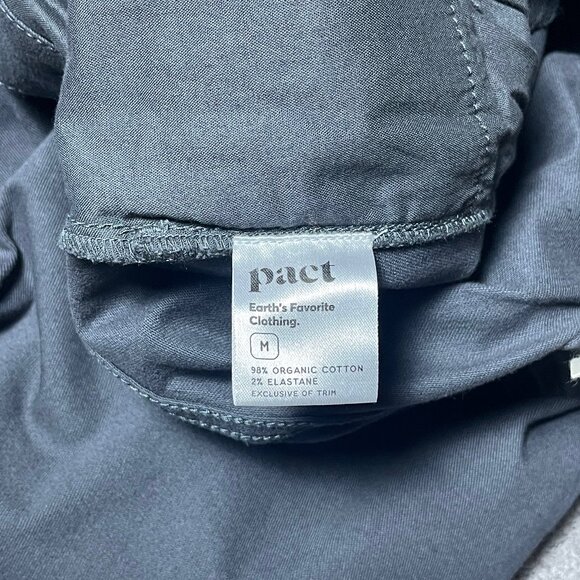 Pact Stretch Twill 5-Pocket Pant Gray Organic Cotton Preppy Men's Size M - Picture 5 of 6